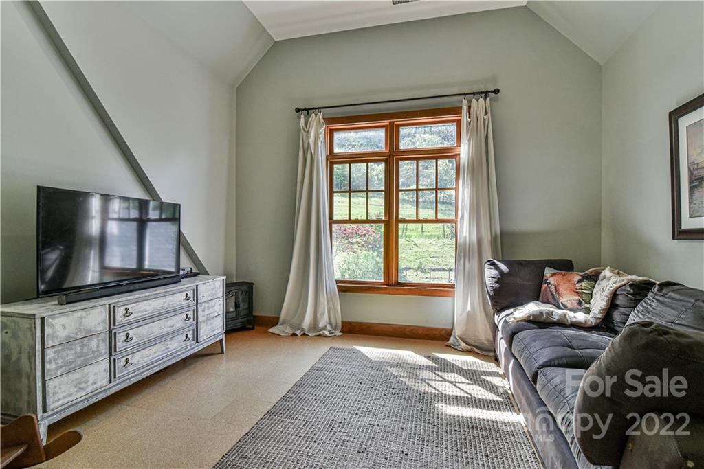 157 Poverty Branch Road Barnardsville, NC 28709 - Photo 25 of 48 a living room with furniture and a flat screen tv