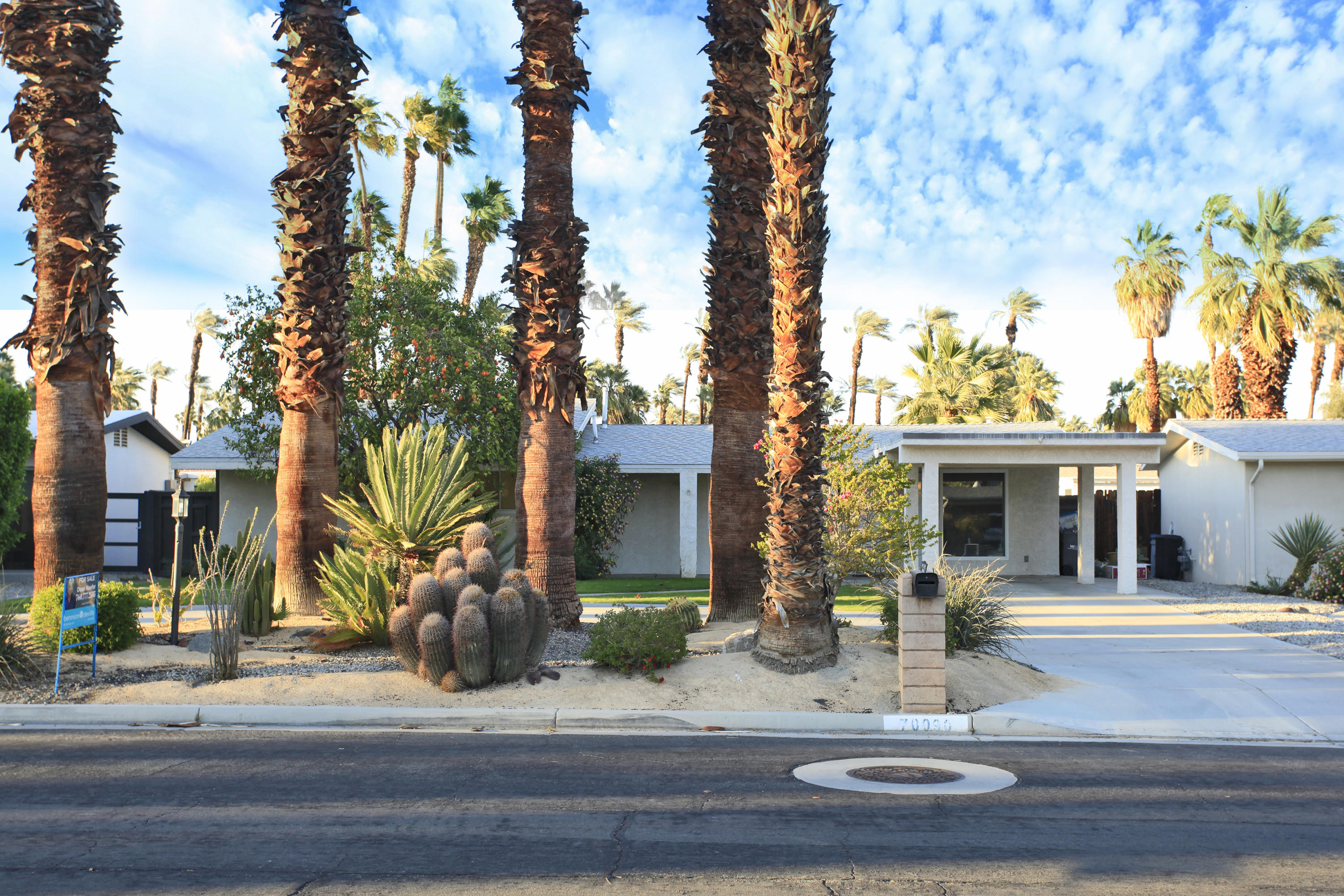 70090 Chappel Road Rancho Mirage, CA 92270 - Photo 3 of 26 a front view of a house with a fountain