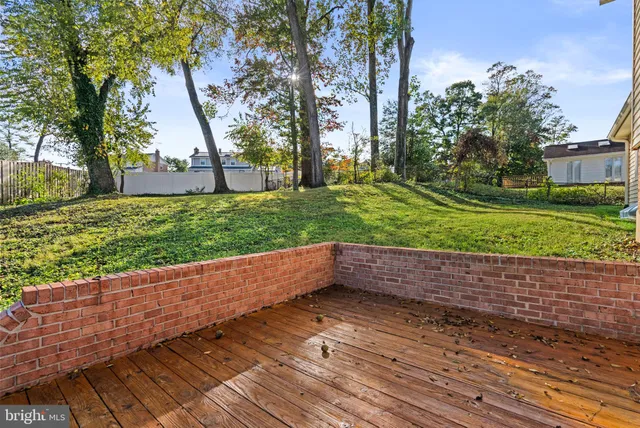 a view of backyard with green space
