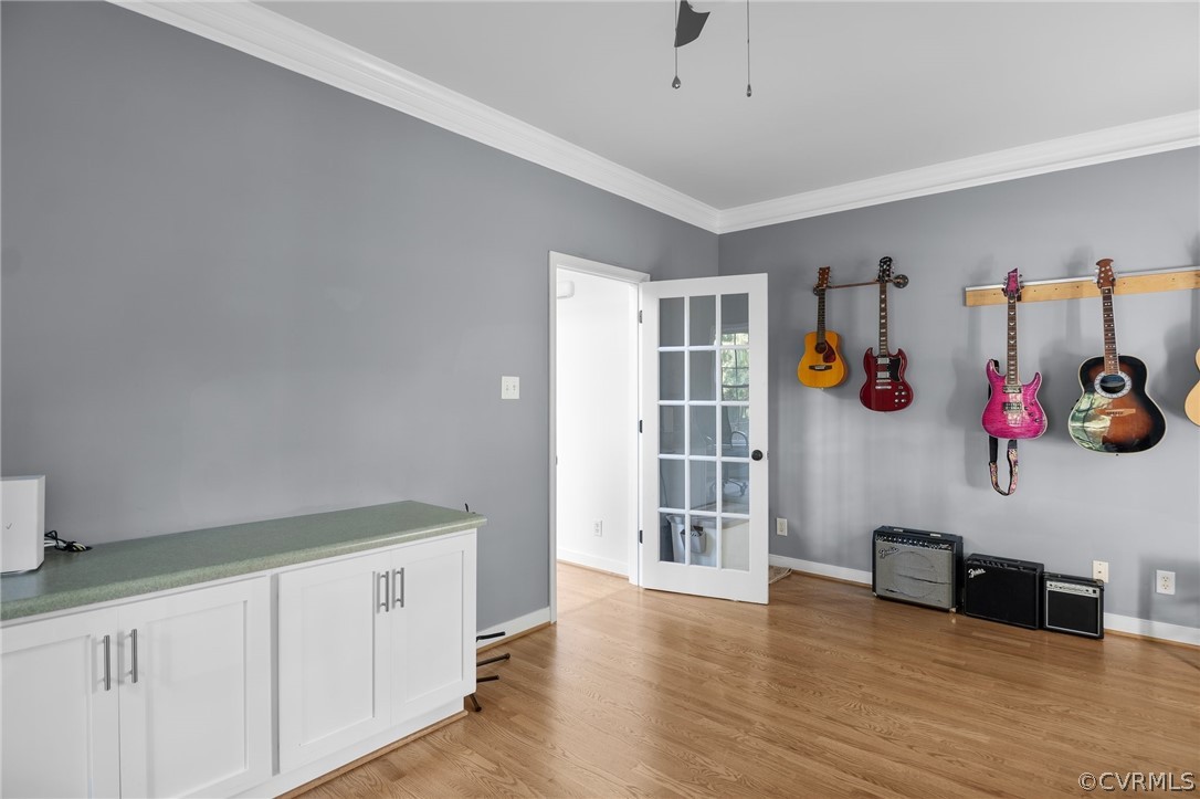 14012 Lenox Forest Court Midlothian, VA 23113 - Photo 17 of 49 a view of a refrigerator in kitchen and window with wooden floor