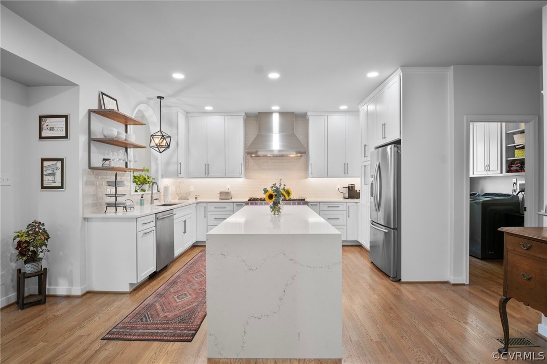 14012 Lenox Forest Court Midlothian, VA 23113 - Photo 18 of 49 a large white kitchen with cabinets and stainless steel appliances