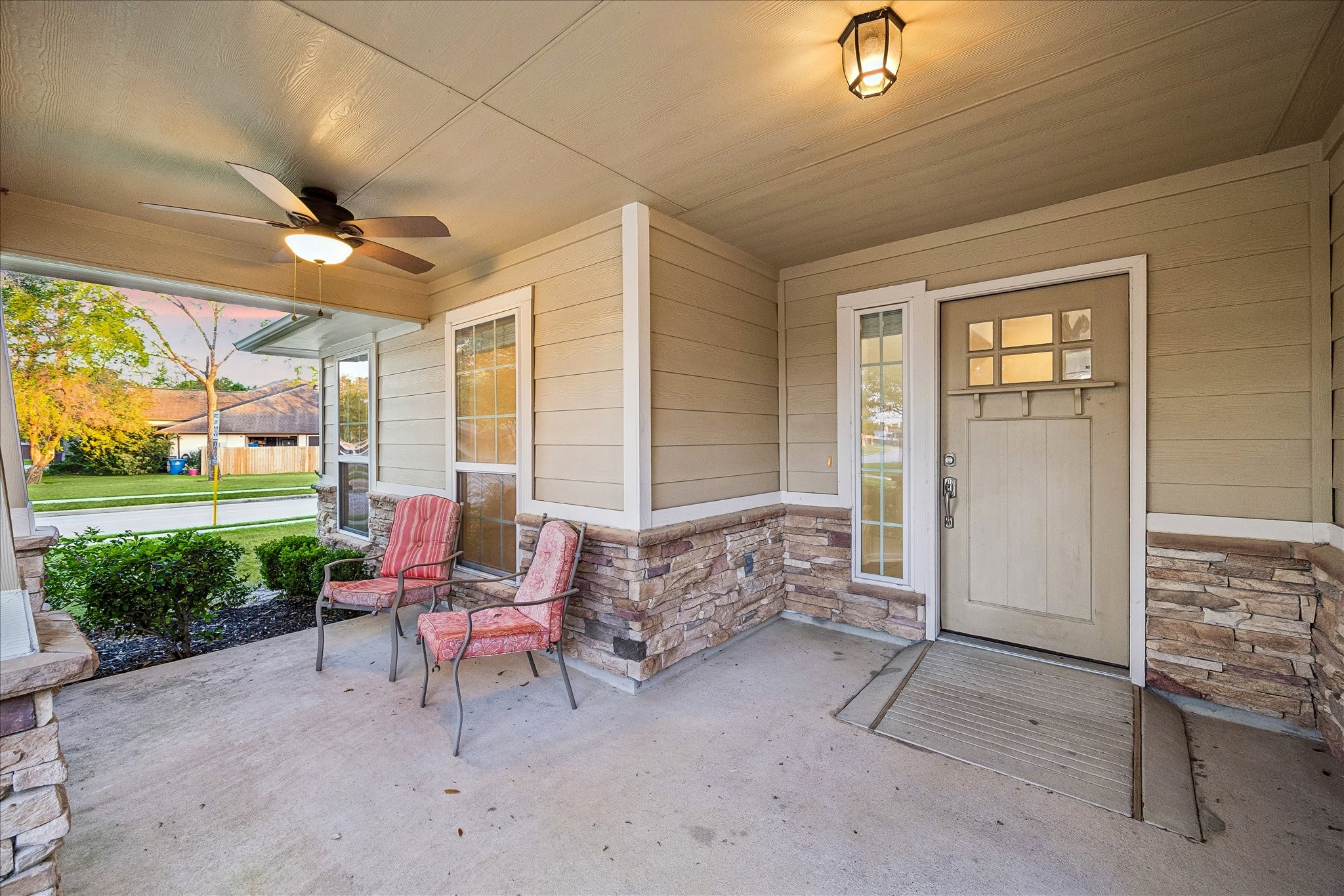 19403 Valiant Woods Drive Spring, TX 77379 - Photo 2 of 42 The inviting and spacious front porch invites you to slow down, sip coffee, and wave to neighbors as the day begins.