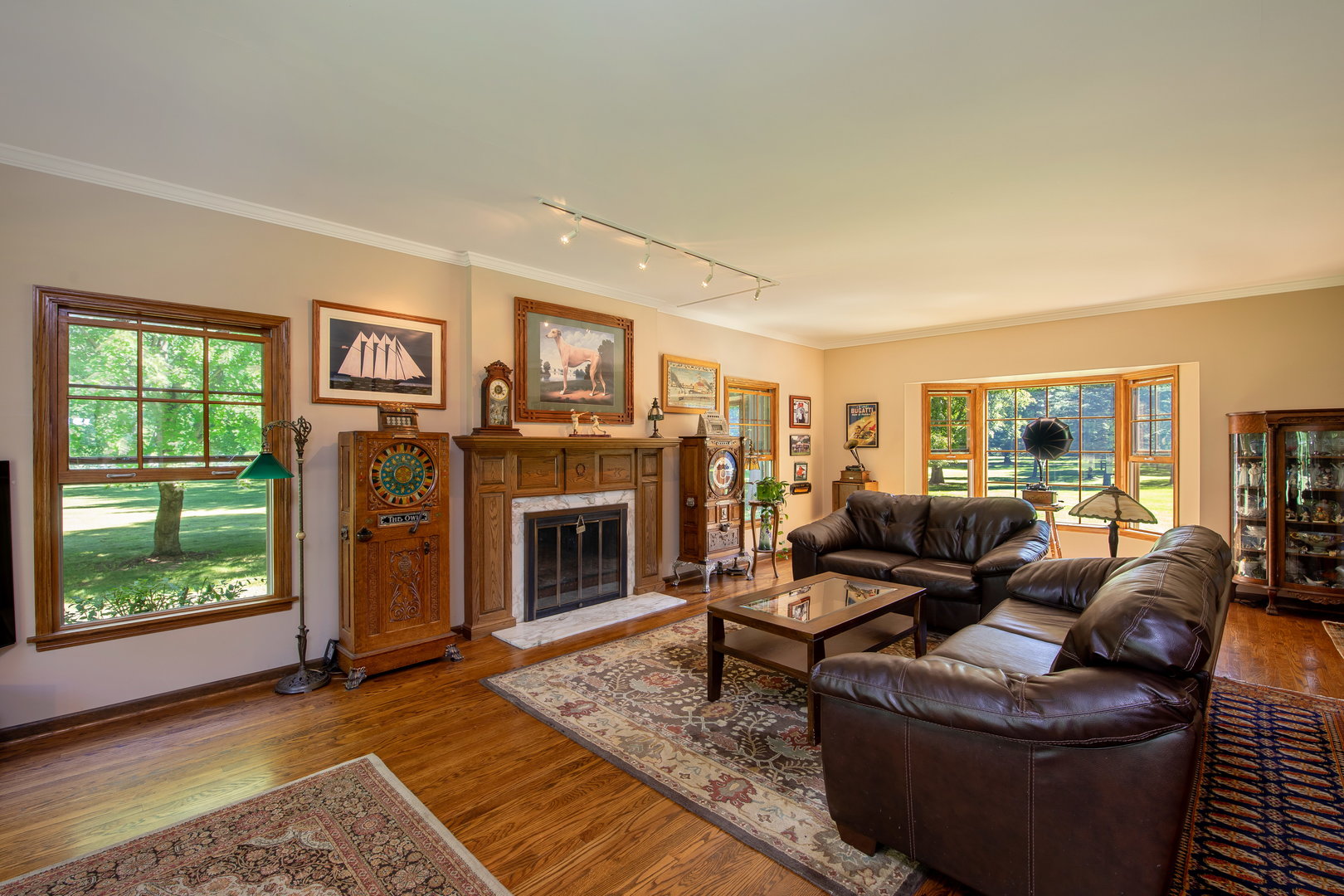 1 Cross Timber Road Barrington, IL 60010 - Photo 19 of 53 a living room with furniture and a fireplace