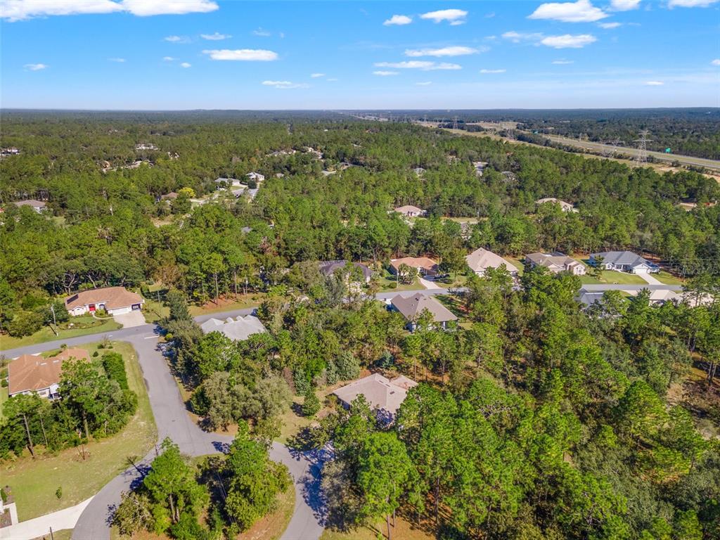 5 Boxleaf Court Homosassa, FL 34446 - Photo 51 of 58 an aerial view of residential houses with outdoor space and trees
