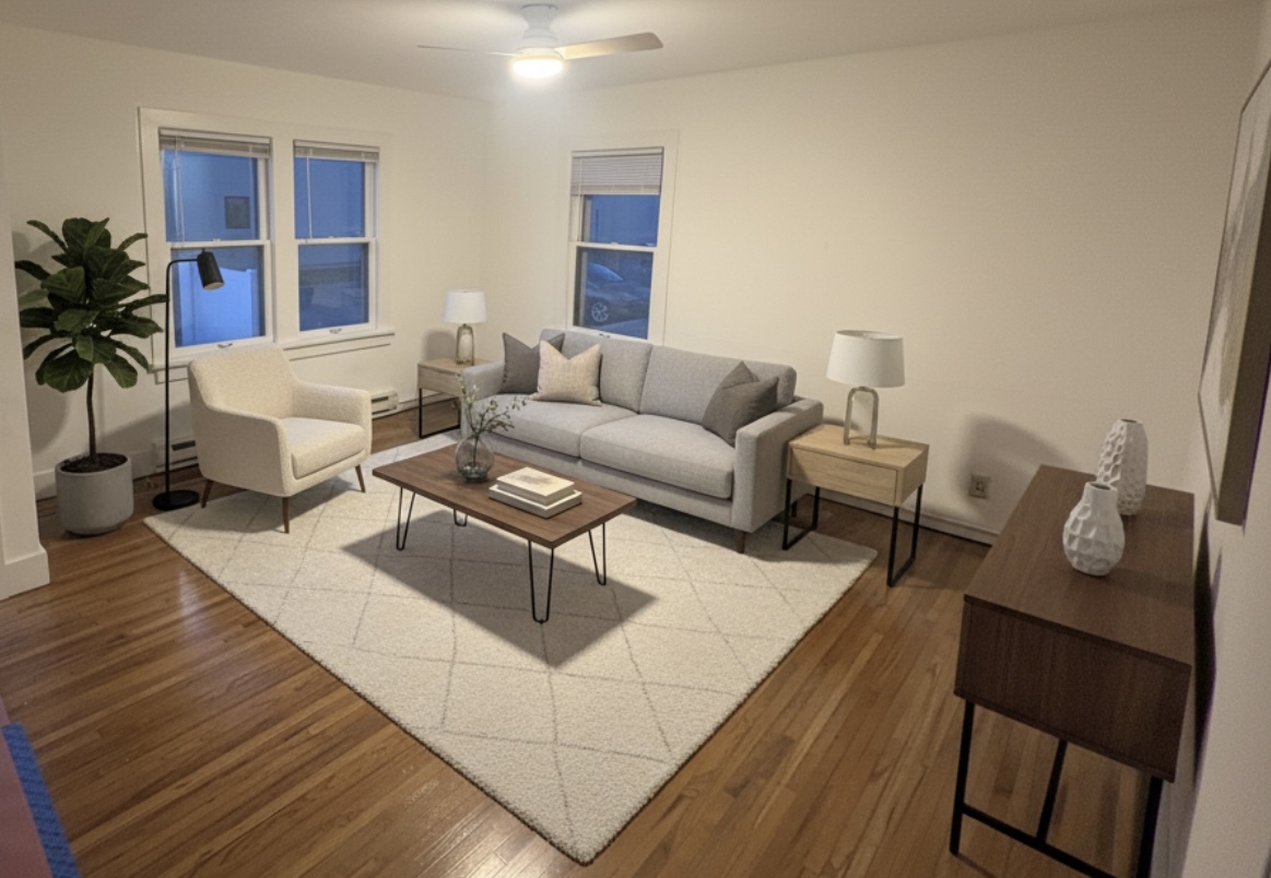 116 North 9th Street DeKalb, IL 60115 - Photo 18 of 20 a living room with furniture and wooden floor