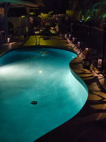 a view of a wooden deck