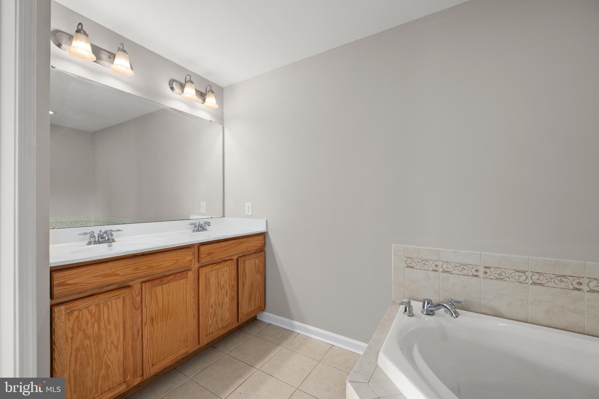 10023 Iron Pointe Drive Extension, Unit 201B2 Millsboro, DE 19966 - Photo 20 of 41 a bathroom with a tub sink and mirror