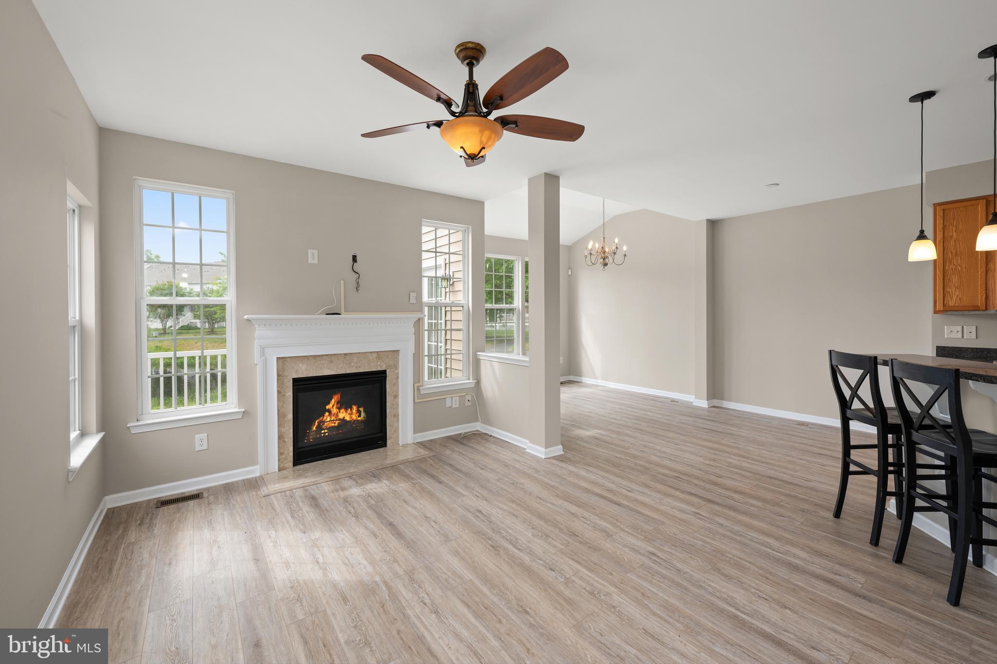 10023 Iron Pointe Drive Extension, Unit 201B2 Millsboro, DE 19966 - Photo 6 of 41 a view of a livingroom with a fireplace and window