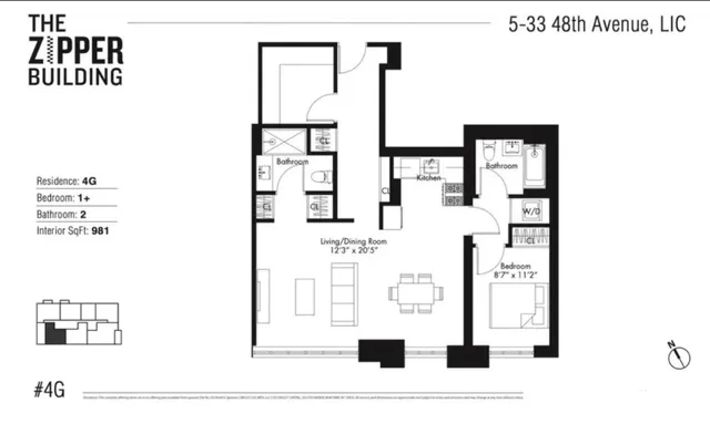 $1,590,000 | 5-33 48th Avenue, Unit 4G | Long Island City