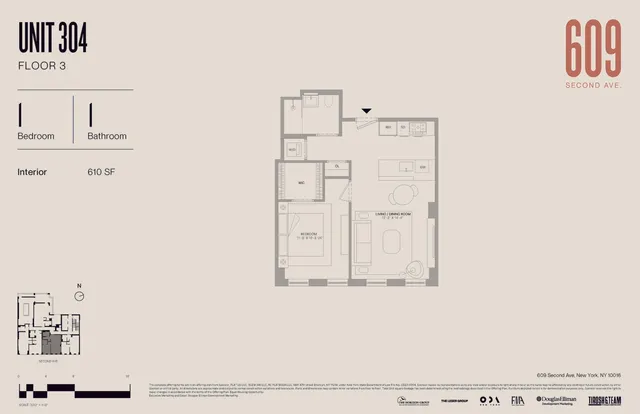 $1,225,000 | 609 2nd Avenue, Unit 304 | Kips Bay