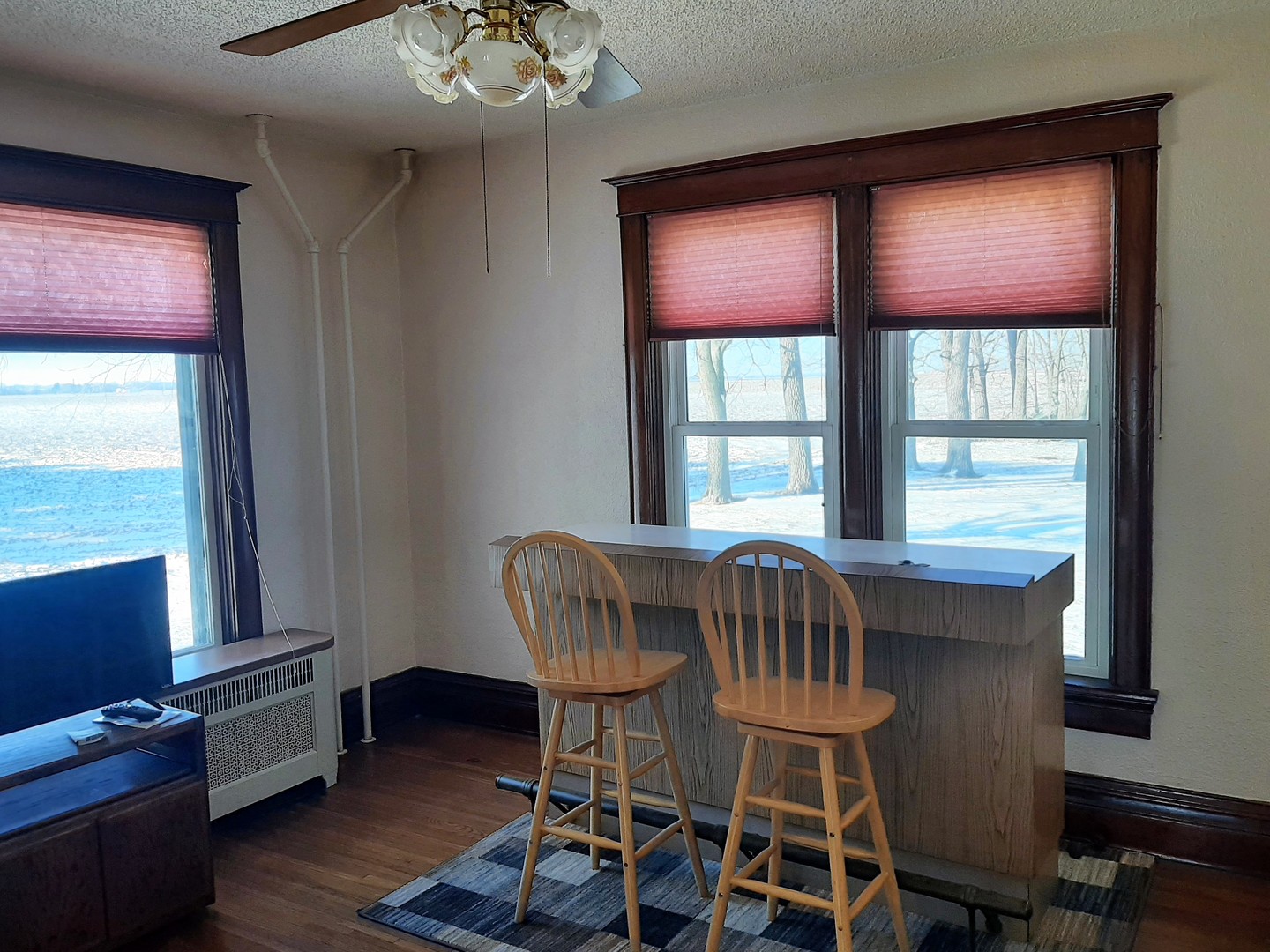 1449 Town Line Road Steward, IL 60553 - Photo 14 of 32 a view of a dining room with furniture window and wooden floor