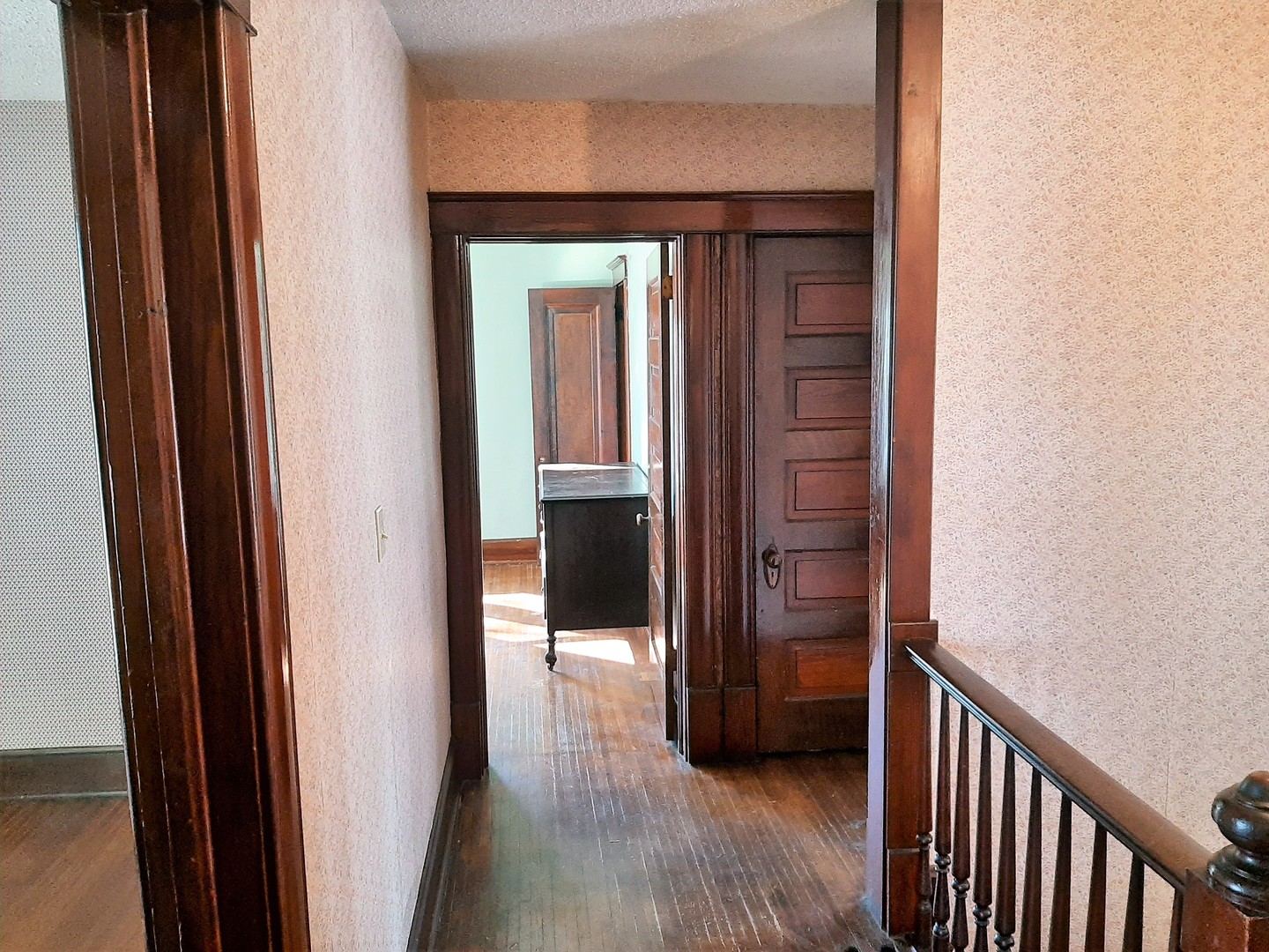 1449 Town Line Road Steward, IL 60553 - Photo 19 of 32 a view of a hallway with wooden floor and entryway