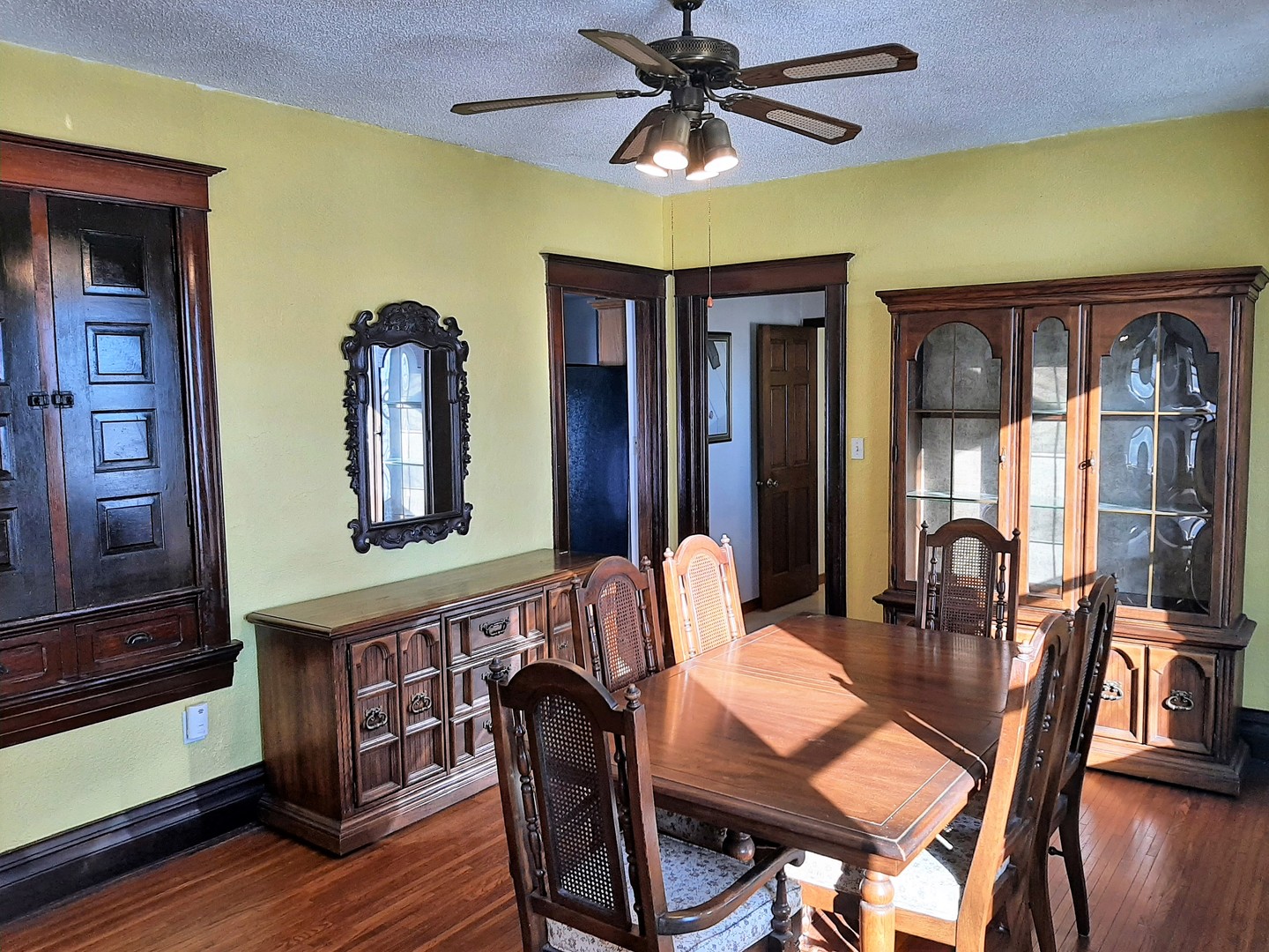 1449 Town Line Road Steward, IL 60553 - Photo 8 of 32 a dining room with furniture a window and wooden floor