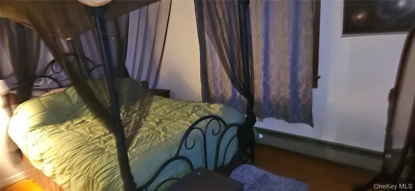 a bathroom with a glass door shower