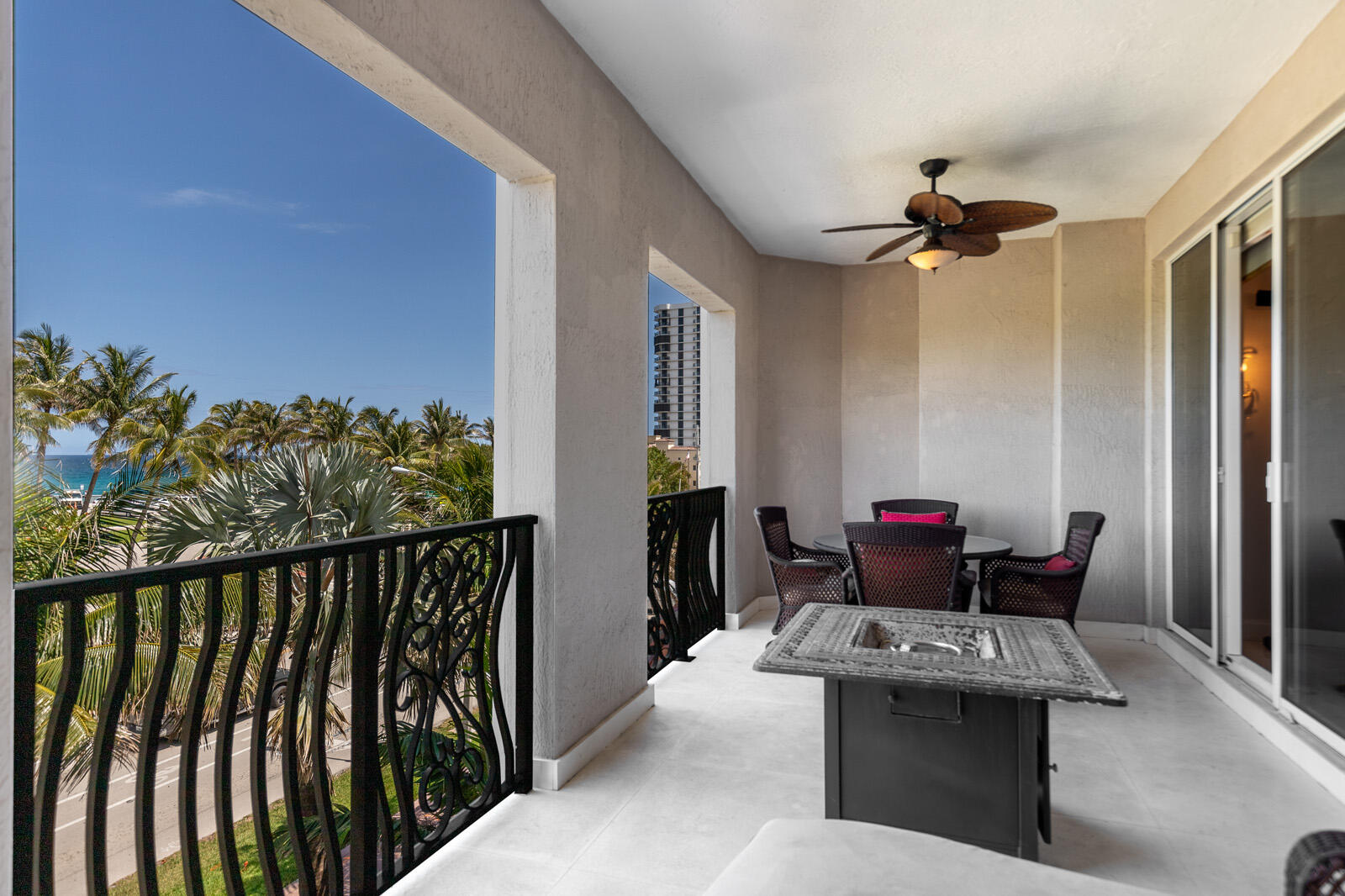 1 North Ocean Boulevard, Unit 305 Boca Raton, FL 33432 - Photo 25 of 27 a view of a balcony with furniture