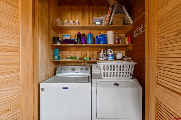a view of storage and utility room
