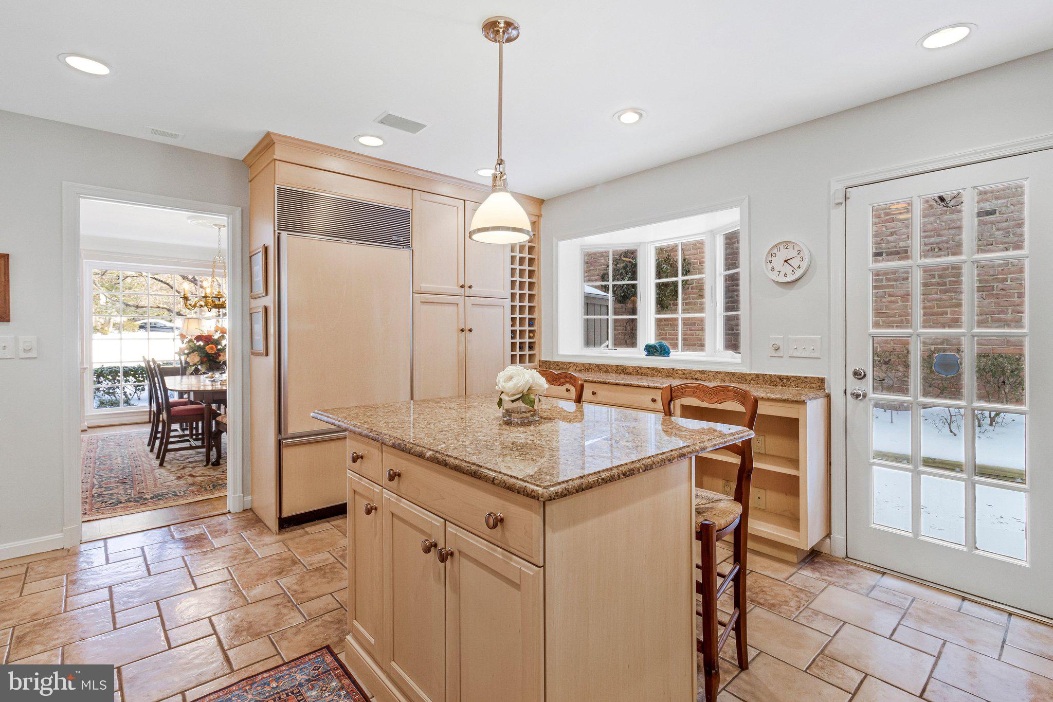 4512 Tournay Road Bethesda, MD 20816 - Photo 14 of 49 Sub-Zero fridge & wine rack