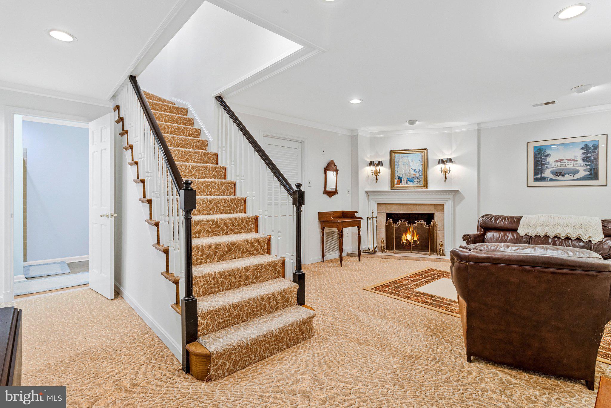 4512 Tournay Road Bethesda, MD 20816 - Photo 36 of 49 Lower level staircase