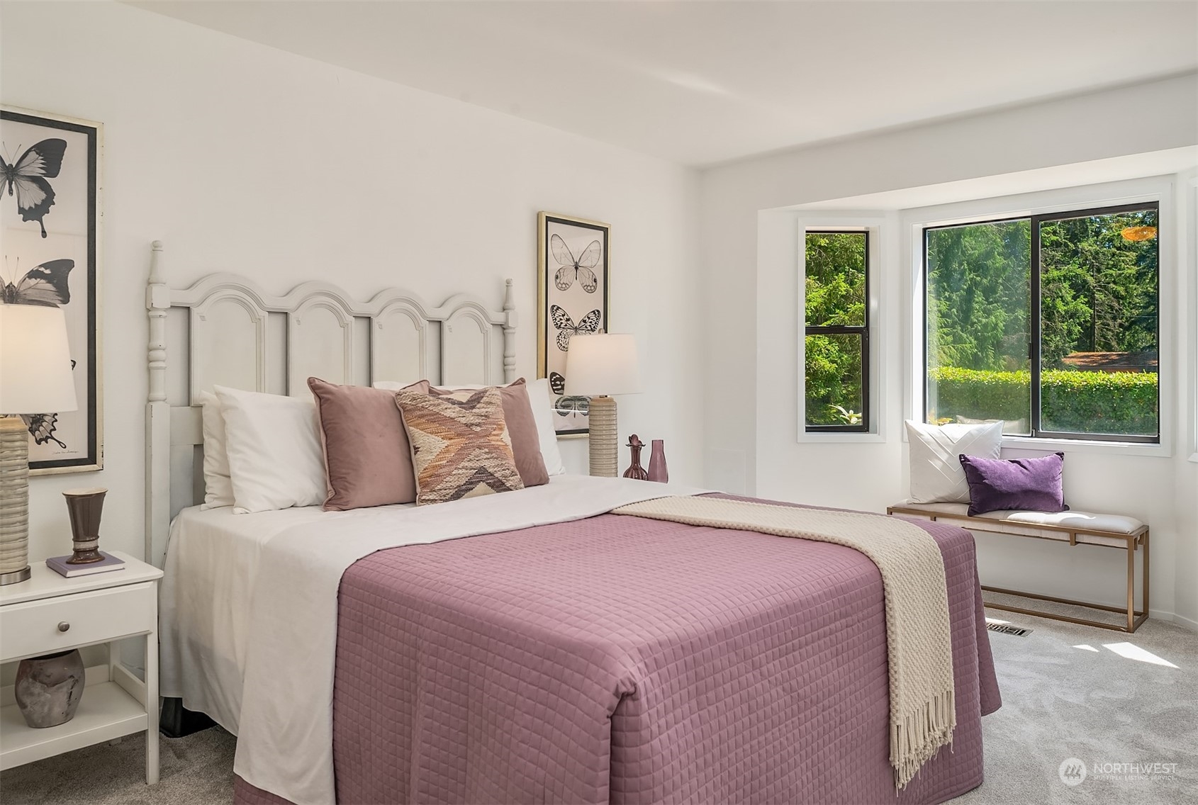 16254 Southeast 144th Street Renton, WA 98059 - Photo 15 of 29 a bedroom with bed and a large window