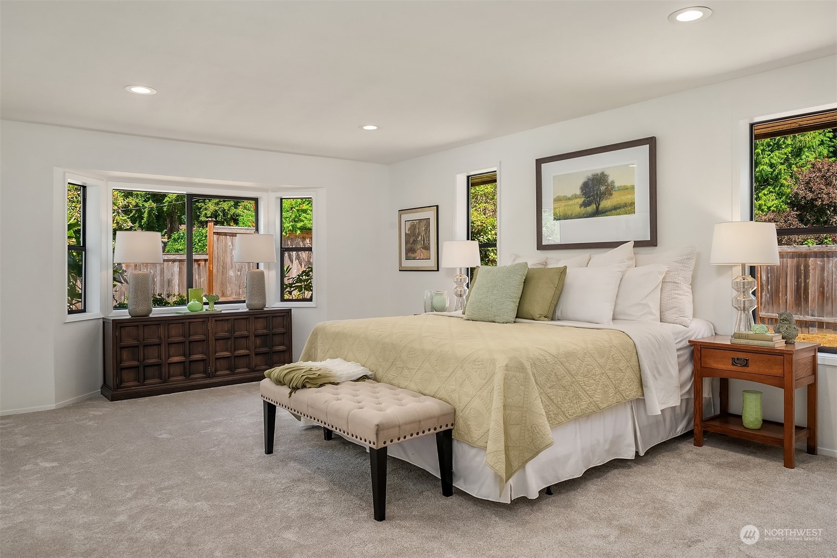 16254 Southeast 144th Street Renton, WA 98059 - Photo 18 of 29 a bed room with a bed and a painting