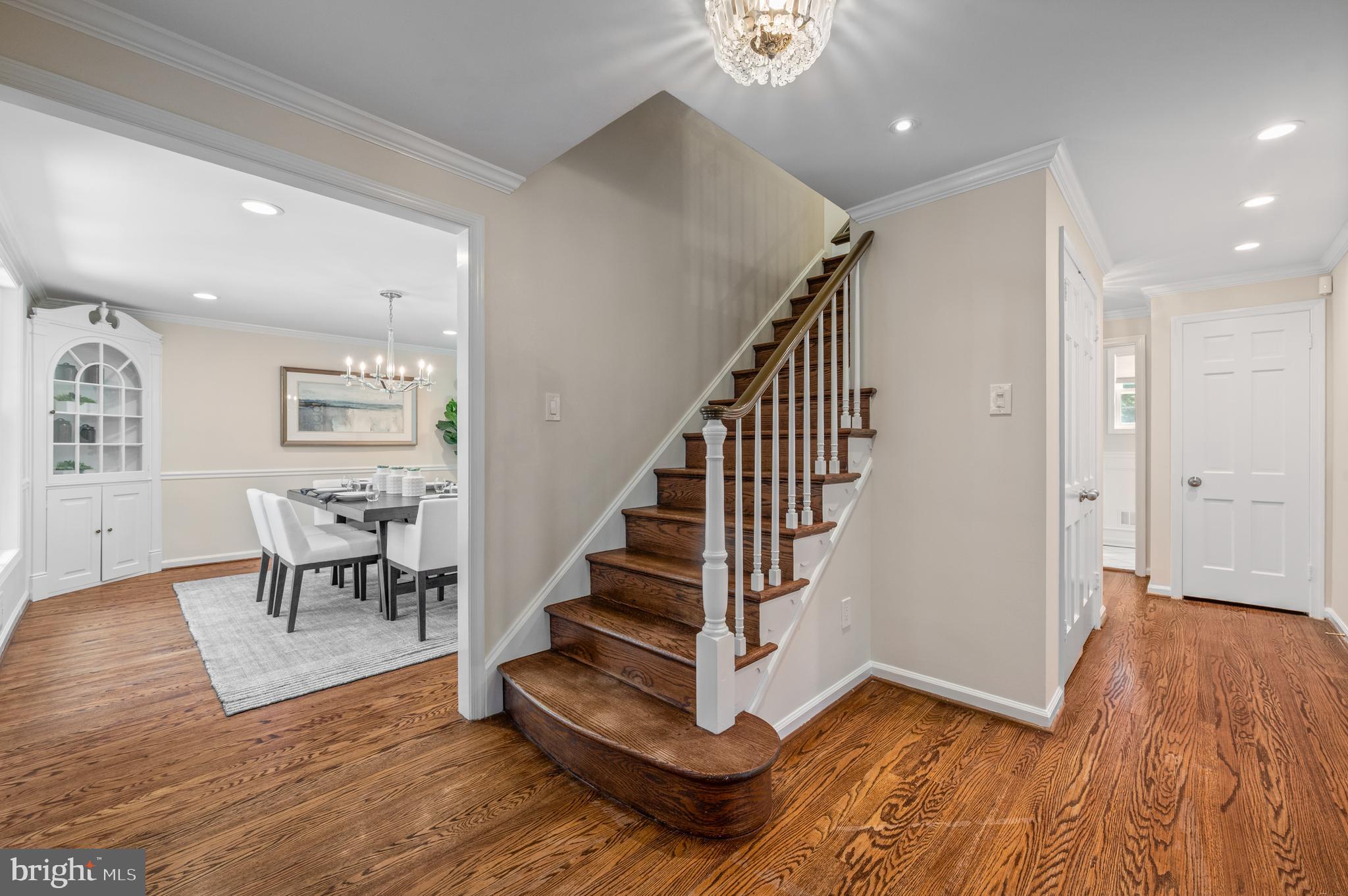 813 Malin Road Newtown Square, PA 19073 - Photo 14 of 55 a view of entryway and hall with wooden floor
