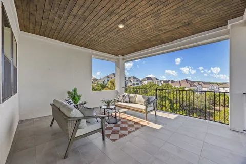 a outdoor space with furniture