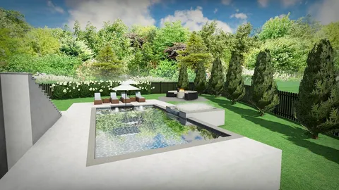 a view of a back yard