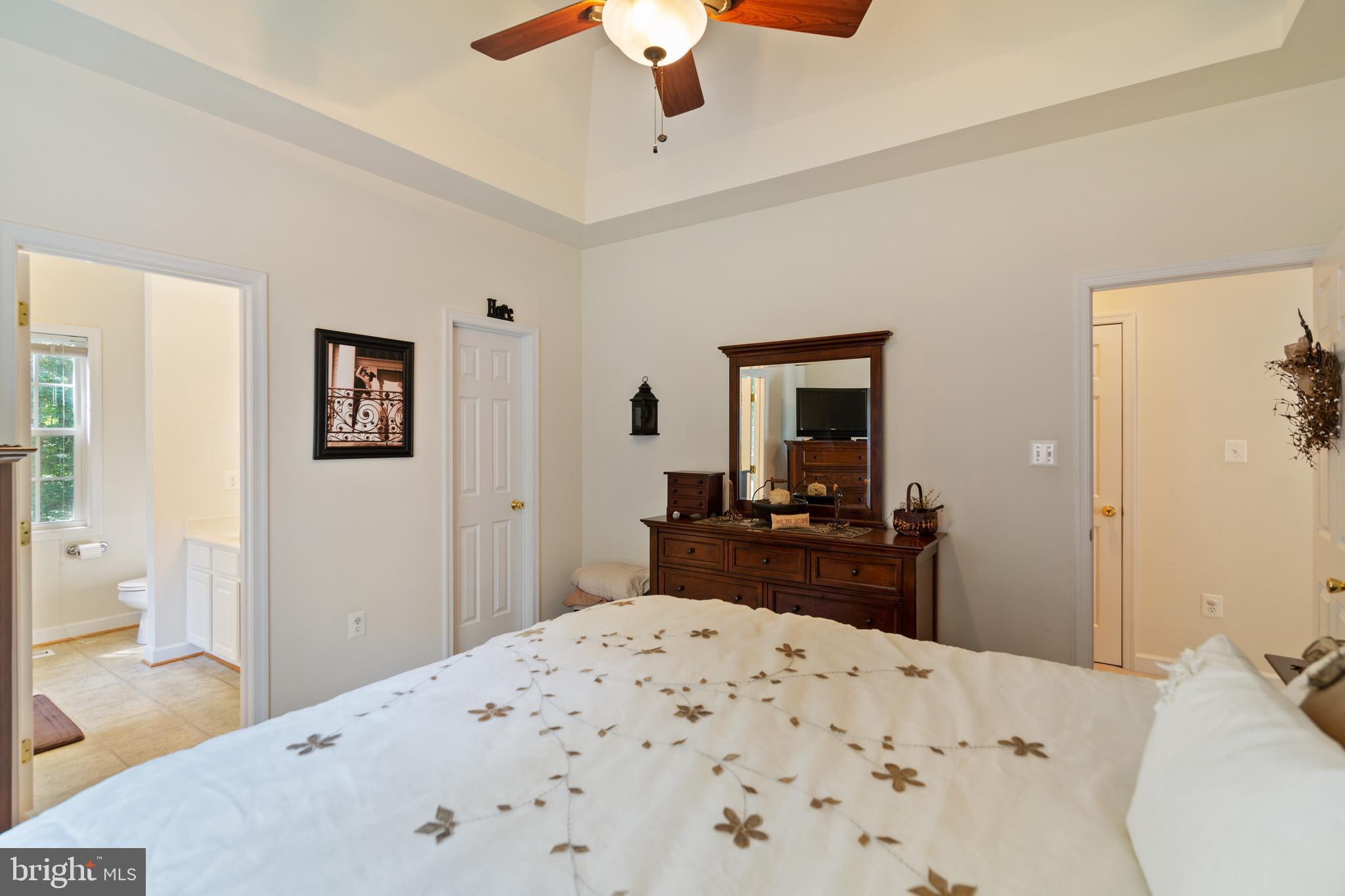 8289 Swan Woods Road Rhoadesville, VA 22542 - Photo 17 of 32 Lovely Master Bedroom with tray ceiling & fan