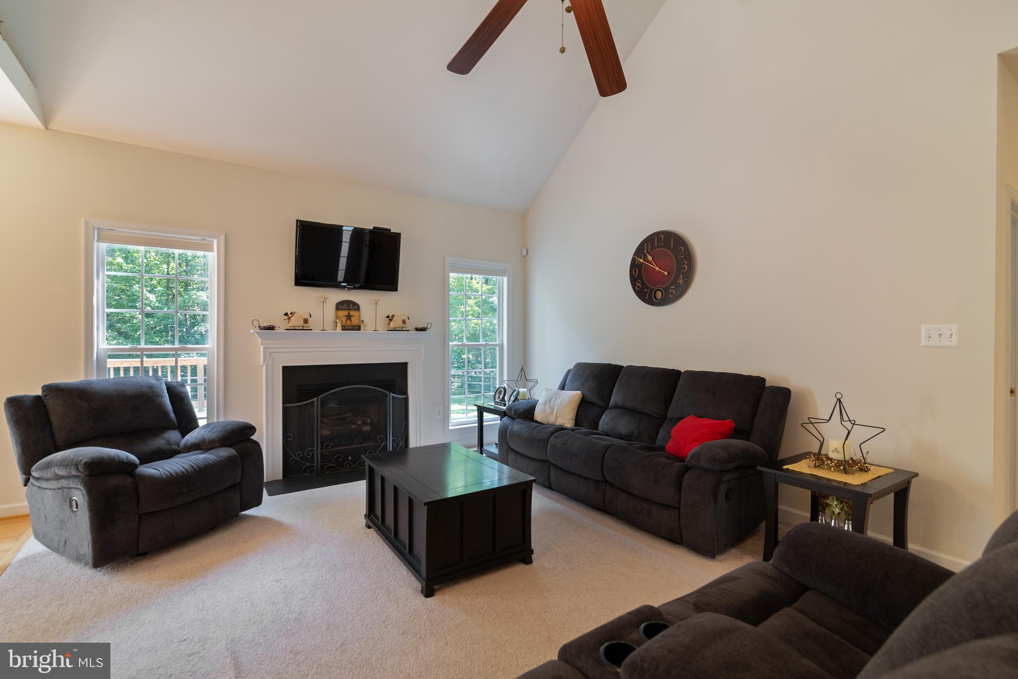 8289 Swan Woods Road Rhoadesville, VA 22542 - Photo 4 of 32 Family Room w/ vaulted ceiling & gas fire place