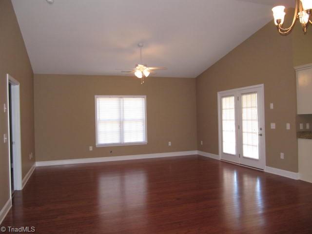 2022 Springwood Road Asheboro, NC 27205 - Photo 3 of 20 Living Room - Hardwood Floors, Vaulted Ceiling