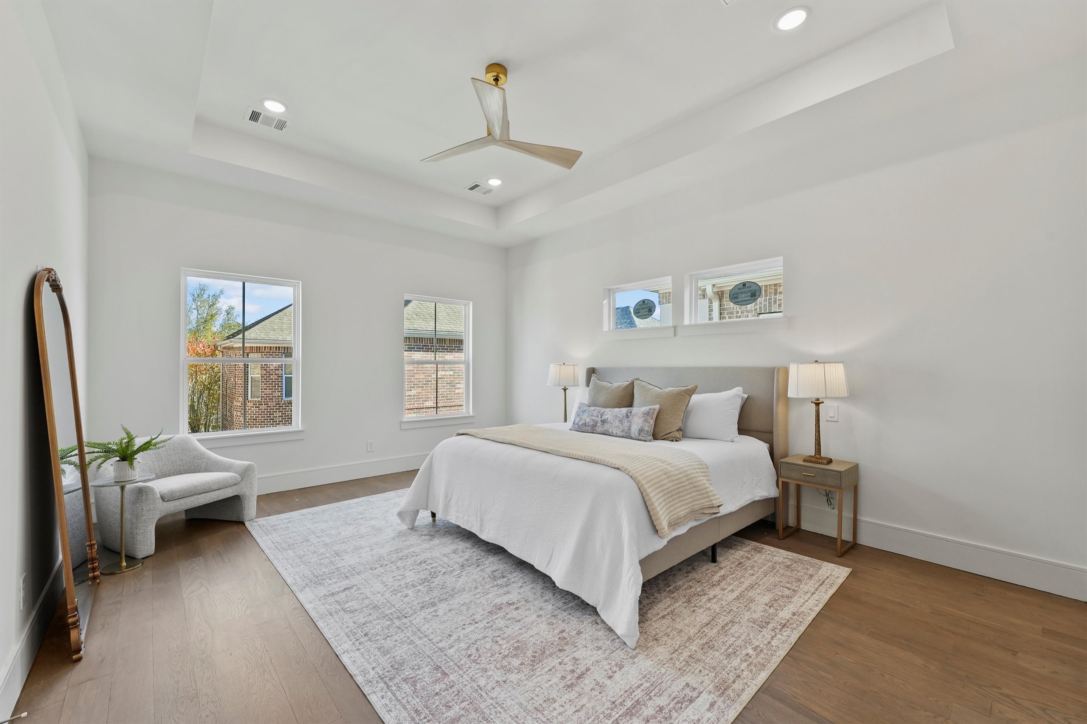 5407 Dickson Street Houston, TX 77007 - Photo 21 of 31 a bed room with a bed and a couch