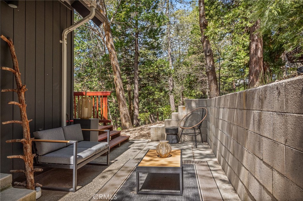 373 Summit Road Lake Arrowhead, CA 92352 - Photo 37 of 41 a view of outdoor space with seating