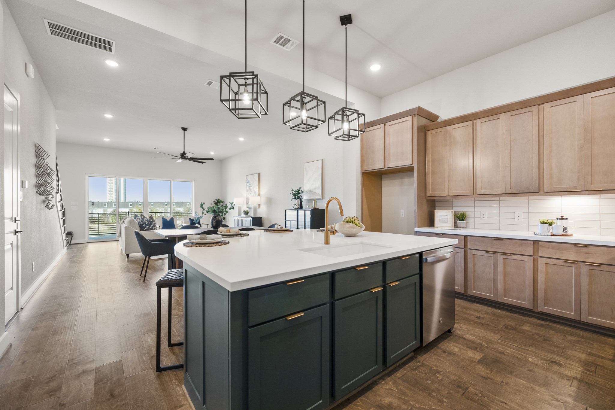 4412 Tucker Lane Seabrook, TX 77586 - Photo 6 of 41 a kitchen with a center island appliances and cabinets