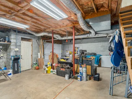 a view of storage and utility room