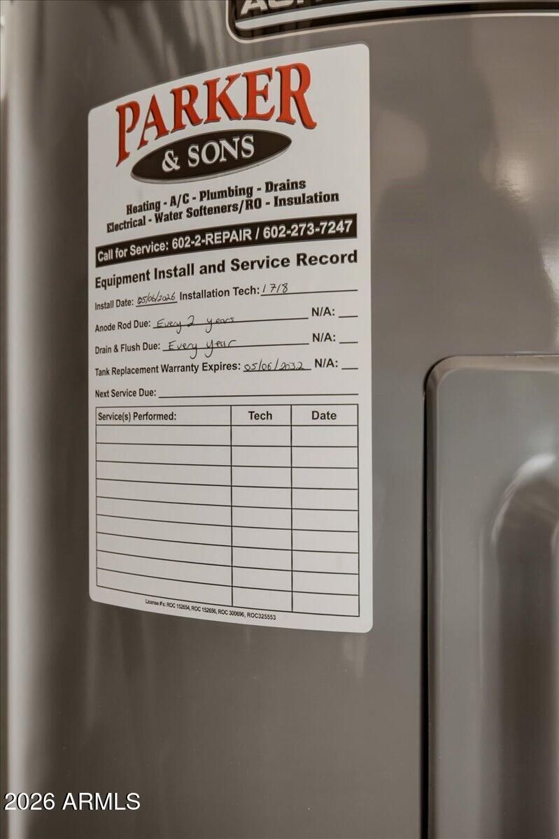 811 West Redfield Road Tempe, AZ 85283 - Photo 9 of 30 NEW Hot Water Heater