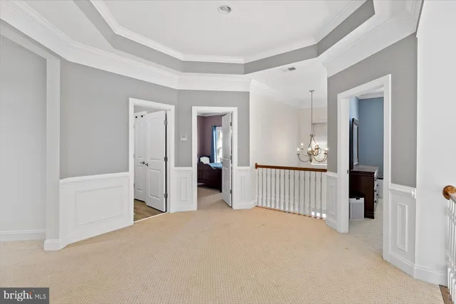 a view of a room with a wardrobe space