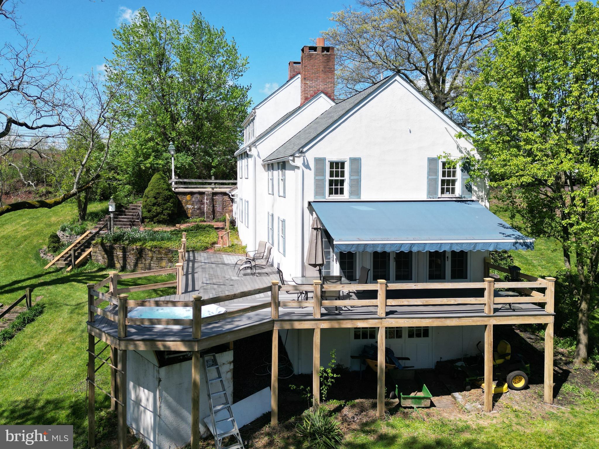 3501 Allentown Road Hatfield, PA 19440 - Photo 3 of 6 a view of house with swimming pool and porch