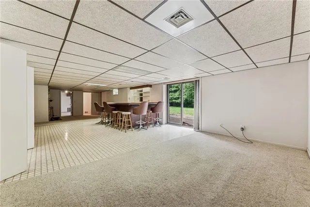 a view of a car garage