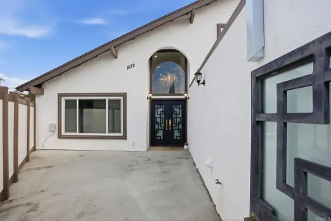 a view of front door