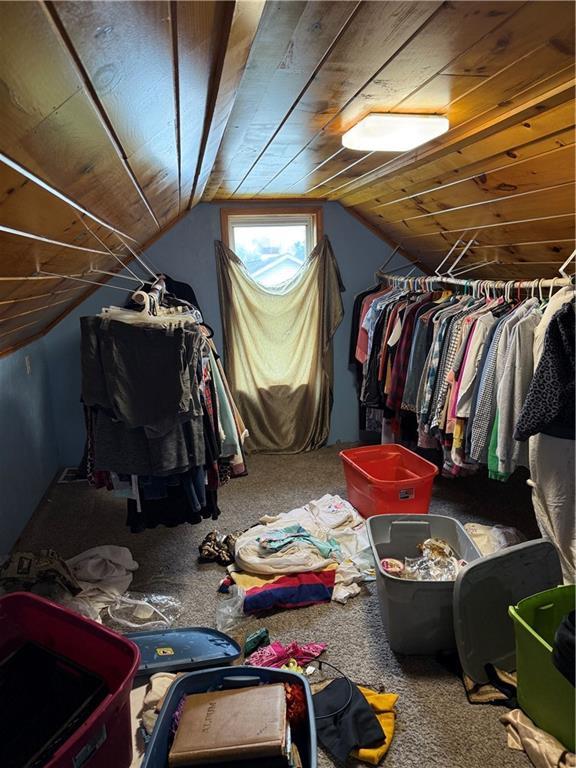 802 8th Street Mather, PA 15346 - Photo 17 of 27 a view of walk in closet with clothes and shoes