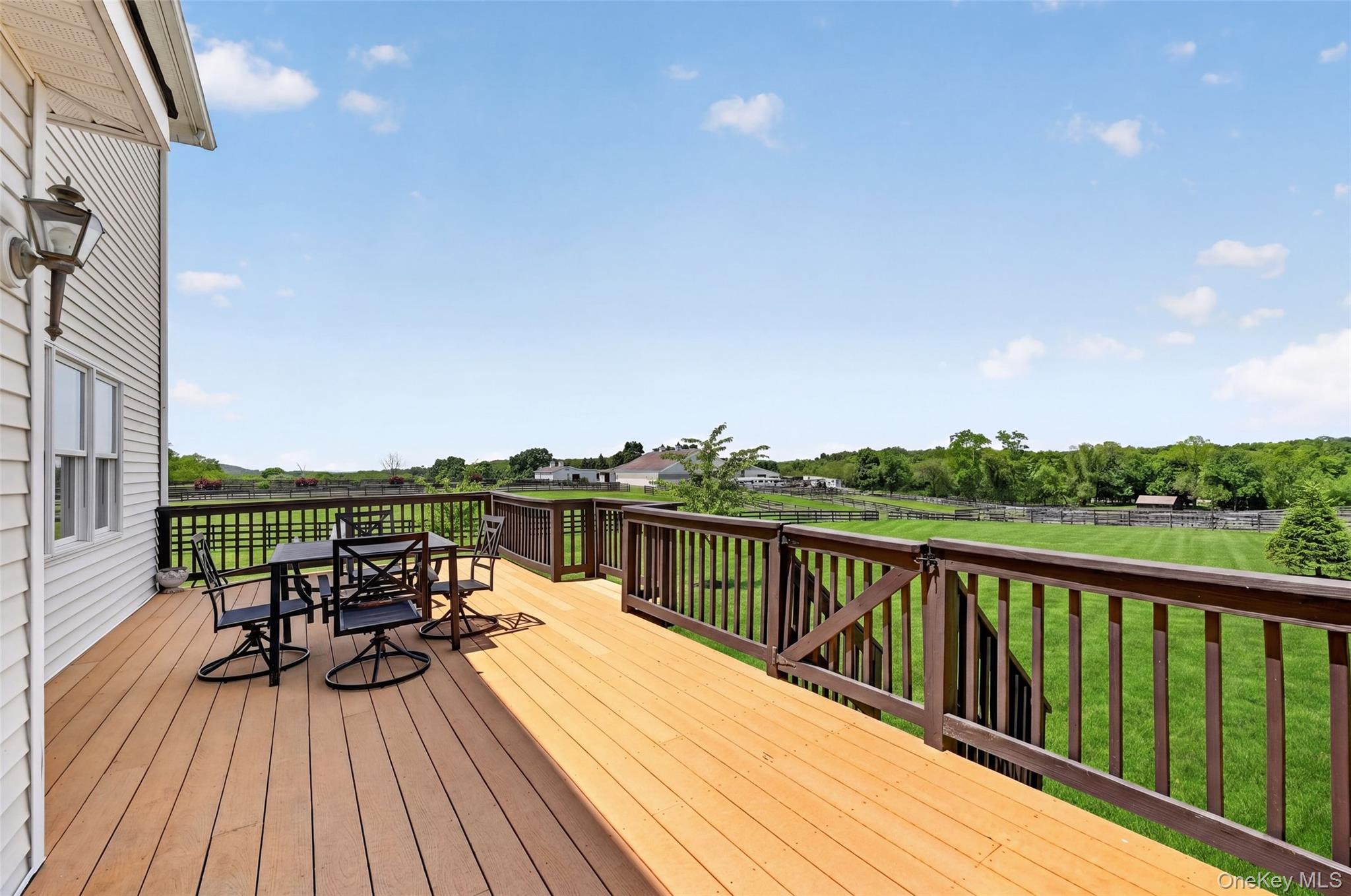 19 Bull Mine Road Chester, NY 10918 - Photo 38 of 42 Expansive outdoor deck featuring composite decking and dark wood railings