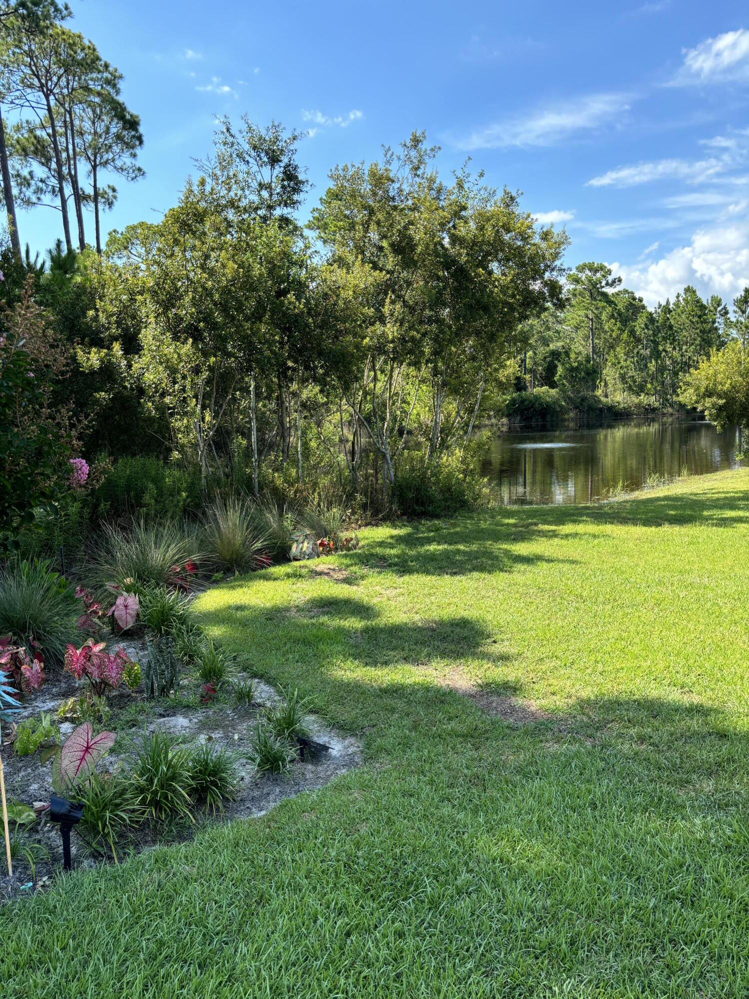 160 South Harborview Road Santa Rosa Beach, FL 32459 - Photo 4 of 20 a view of a garden with a lake