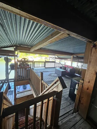 a view of an outdoor sitting area