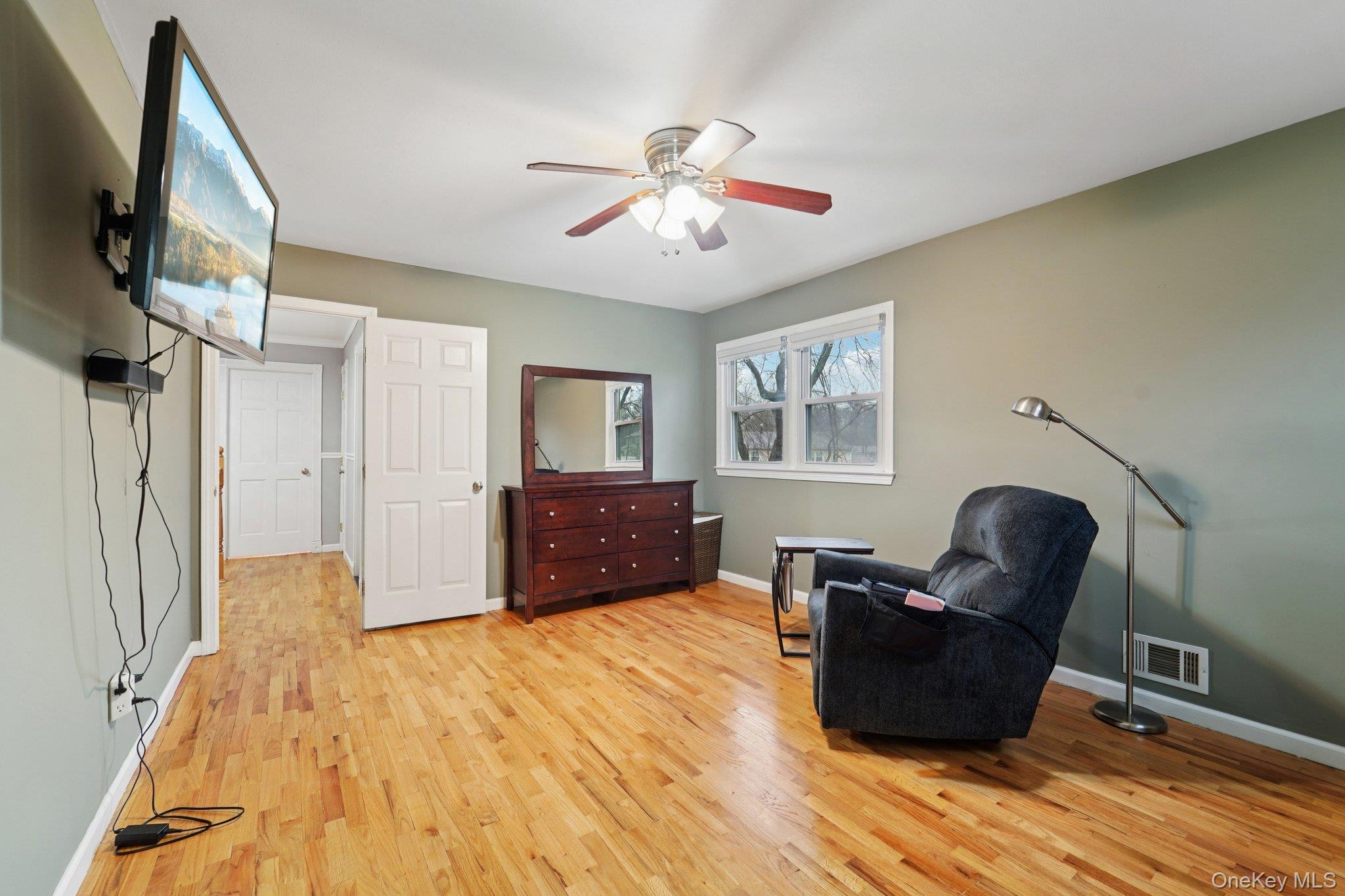 84 Townline Road Nanuet, NY 10954 - Photo 21 of 44 Sitting room featuring light wood finished floors and ceiling fan