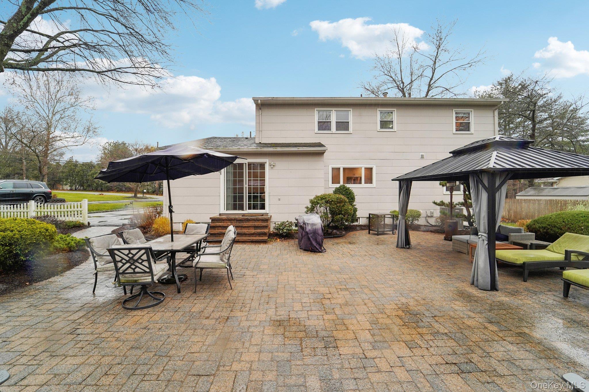 84 Townline Road Nanuet, NY 10954 - Photo 43 of 44 View of patio with an outdoor hangout area, a gazebo, outdoor dining area, and entry steps