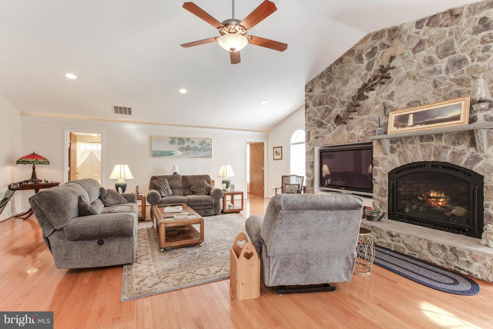 1589 Courthouse Road Catlett, VA 20119 - Photo 9 of 30 Family Room with Floor to Ceiling Gas FP