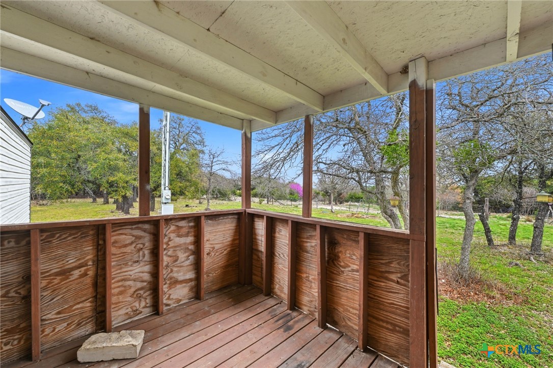 770 Private Road 3447 Kempner, TX 76539 - Photo 25 of 34 a view of balcony with wooden floor