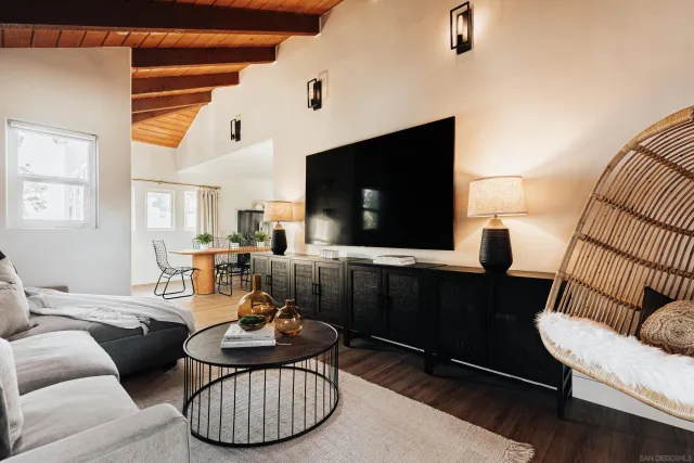 a outdoor living room with furniture