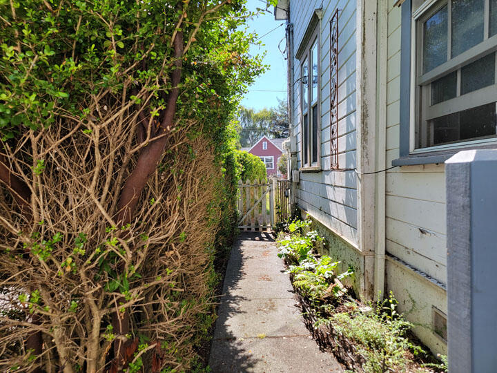 120 13th Street Arcata, CA 95521 - Photo 21 of 37 a pathway of a house with a yard
