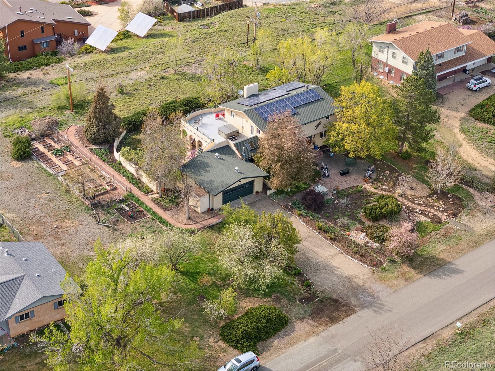 1069 Crestmoor Drive Boulder, CO 80303 - Photo 40 of 45 an aerial view of residential houses with outdoor space